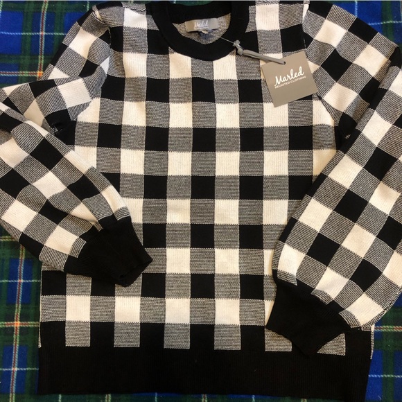 Marled Sweaters - NWT Marled Reunited clothing Buffalo check sweater